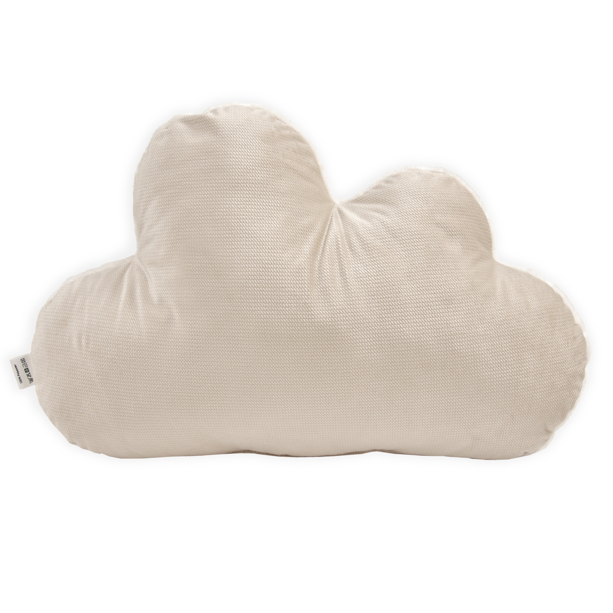 Poduszka dekoracyjna velvet cappucino z pluszem chmurka 1