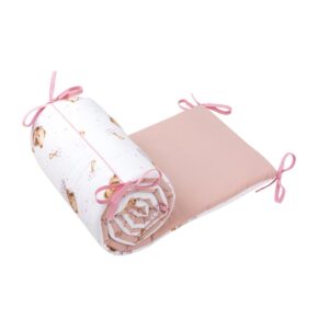 Ochranný mantinel do postýlky – White Sleeping Tedy Bear