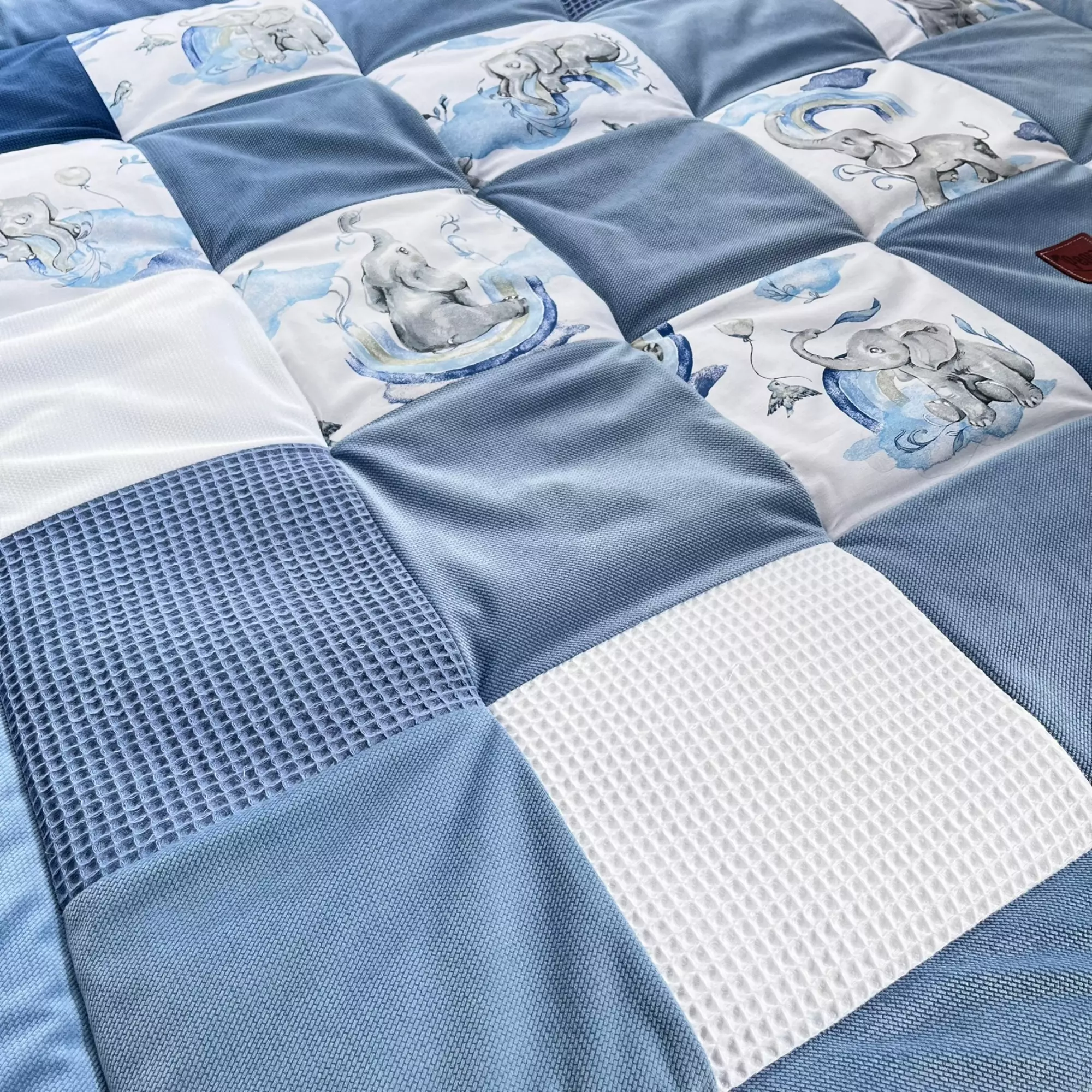 Mata Patchwork Eledreams Blue wafel1