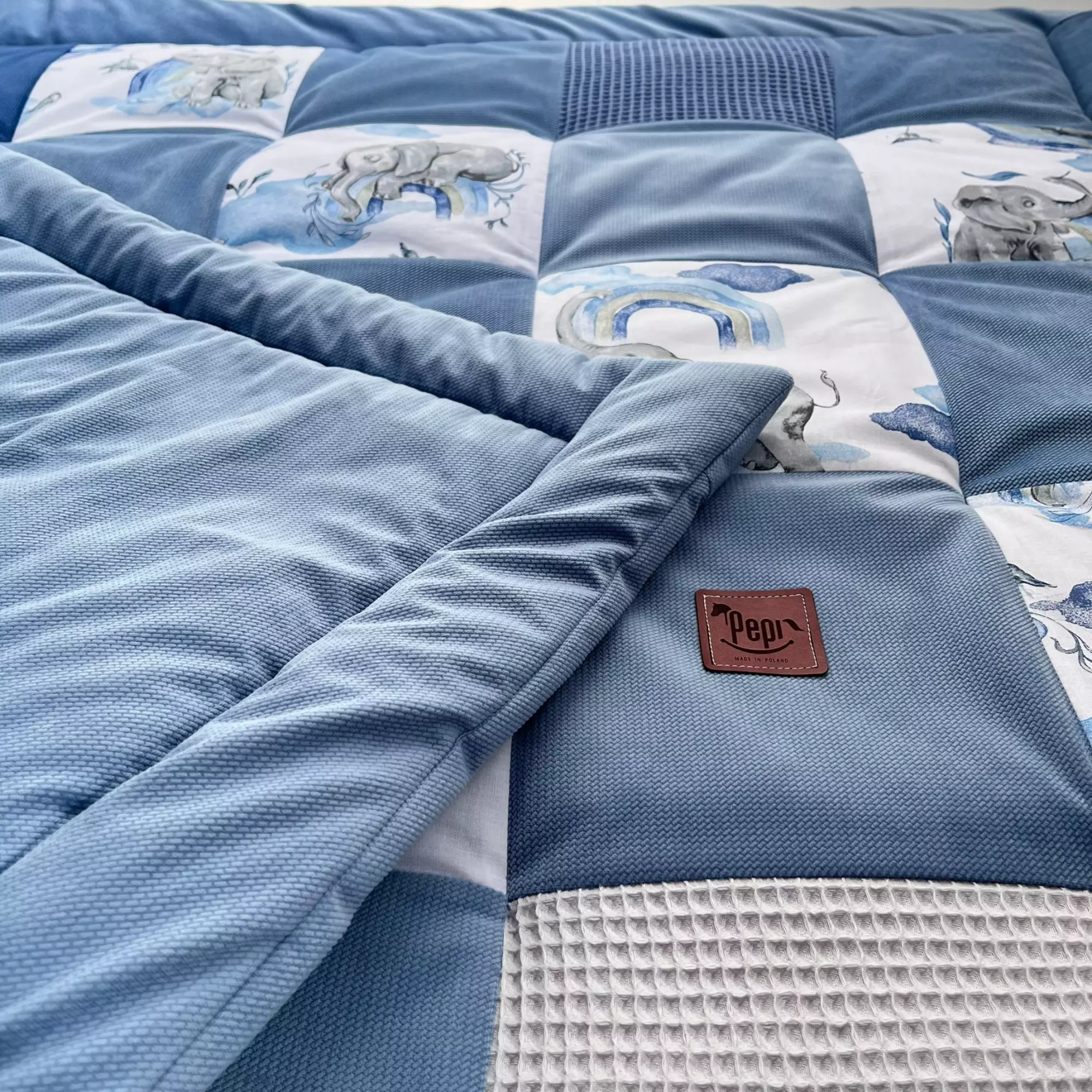 Mata Patchwork Eledreams Blue wafel4