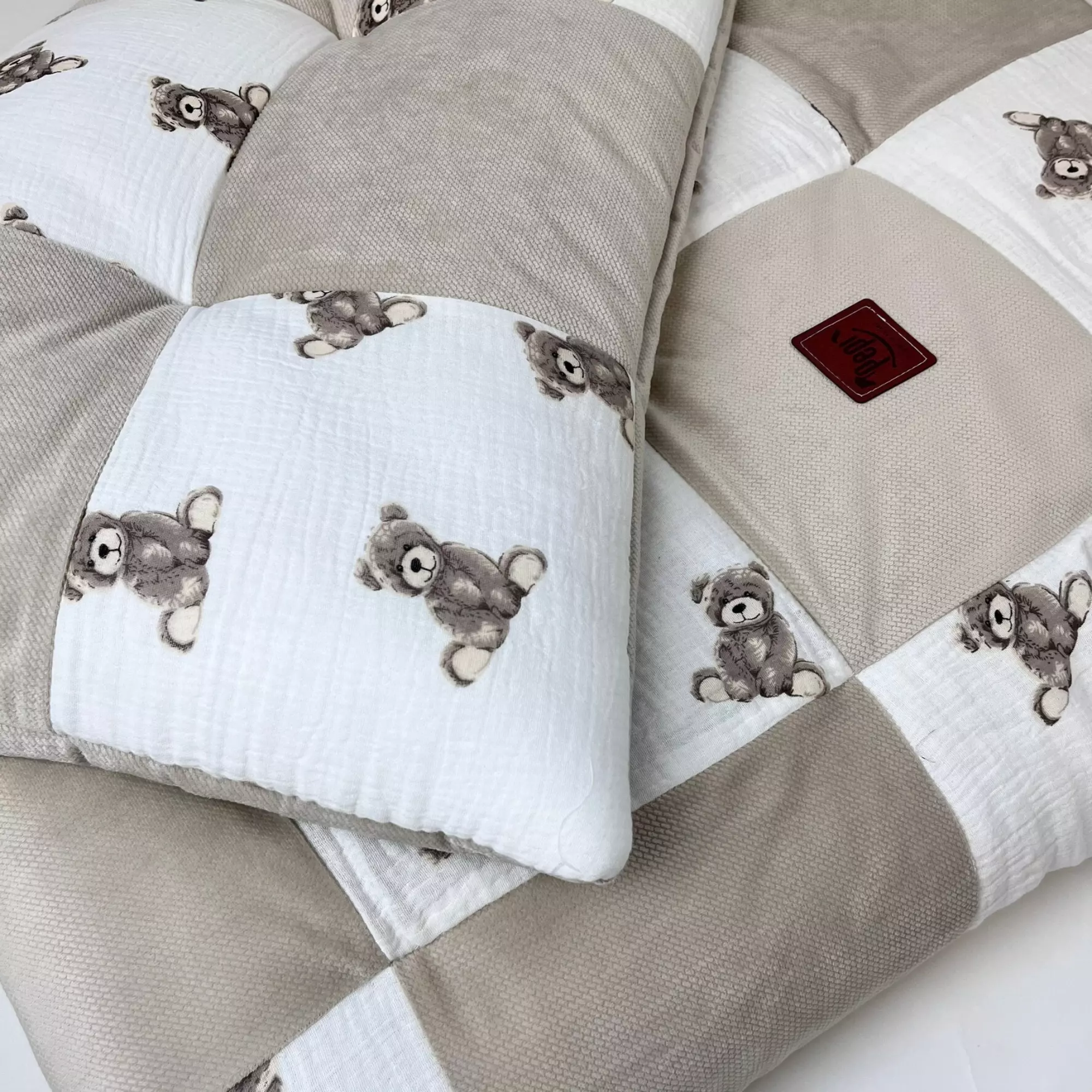 6 Zestaw dziecięcy patchwork poduszka i kołderka