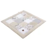 Dětská hrací podložka Patchwork 100 × 100 cm – bavlna & velvet Safari