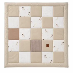 Dětská hrací podložka Patchwork 115 × 115 cm – měkká podložka pro hraní a odpočinek Lovely Bird