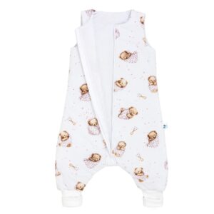 Bavlněný spací pytel s nohavicemi Sleeping Teddy Bear