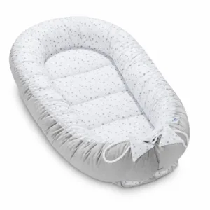 Oboustranný dětský kokon – Grey Galaxy velvet