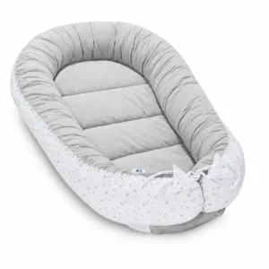 Oboustranný dětský kokon – Grey Galaxy velvet